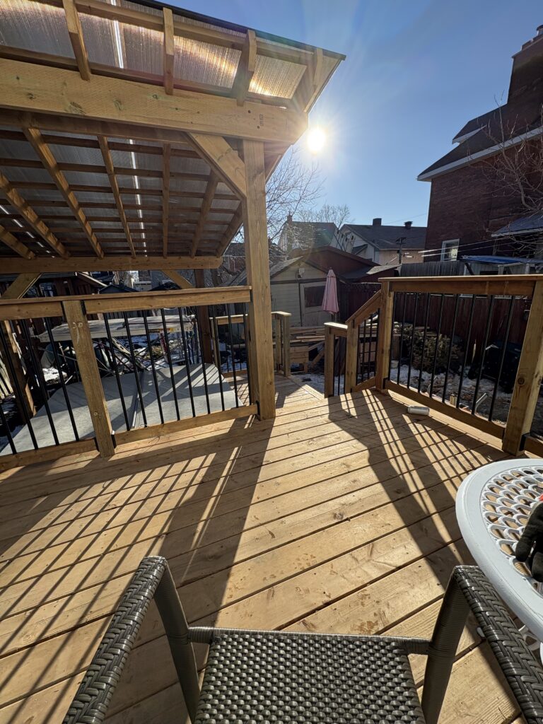 final build of a full deck replacement